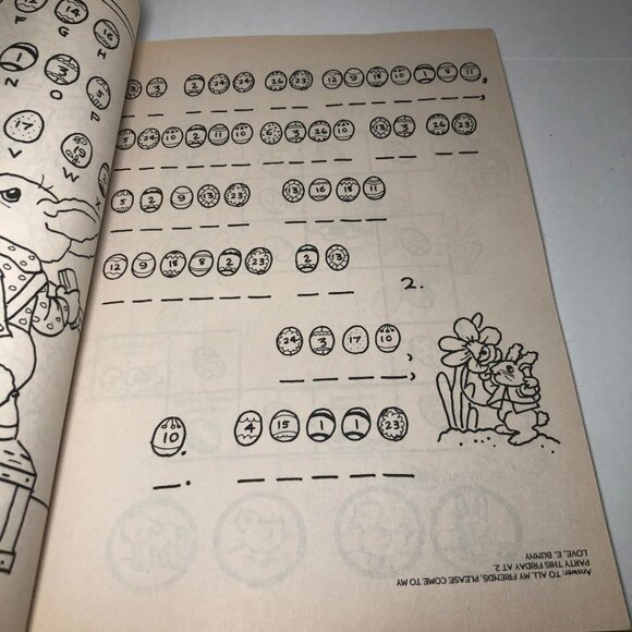 Happy Spring Big Activity Coloring Book 1993 Golden's Books Learning Easter 90' - Picture 10 of 10